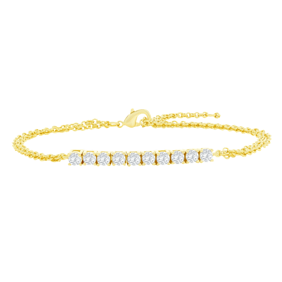 Donatello Gian Multi Strand Crystal Bracelet