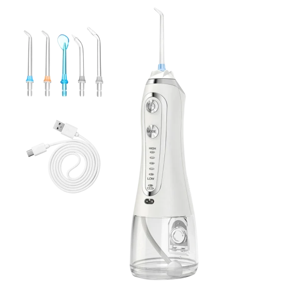 Vysn Rechargeable 5-Mode IPX7 Water Dental Flosser Set