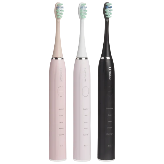 Phylian 6015 Sonic Electric Toothbrush with 8 Brush Heads & Travel Case