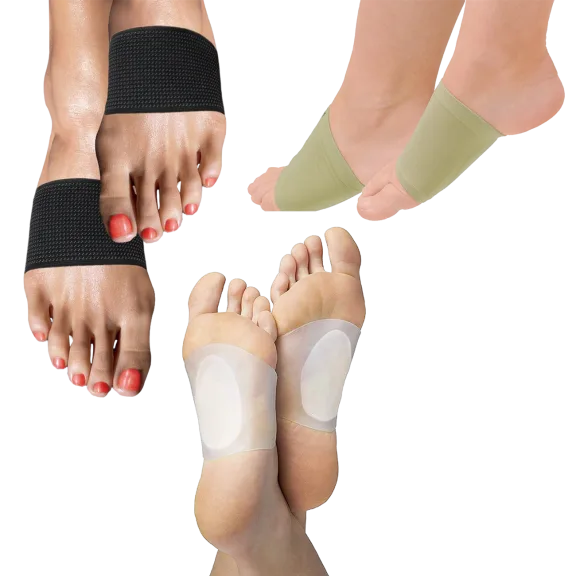 6-Pack: Complete Plantar Fasciitis Pain Relief Foot And Arch Support Kit