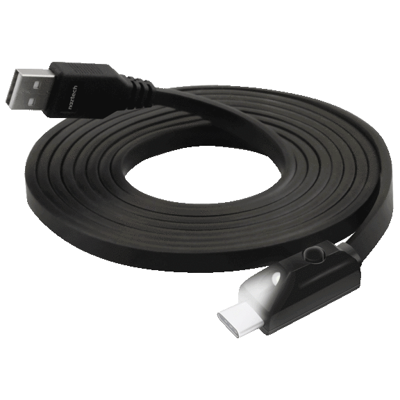 Naztech 6-Foot USB-A to USB-C 2.0 Charge/Sync Cable with LED Light