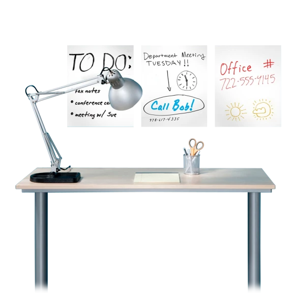 6-Pack: Removeable Dry Erase Sheets with Marker