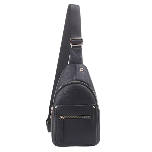 Poppy & Harper Maya Sling Bag with Front Zipper