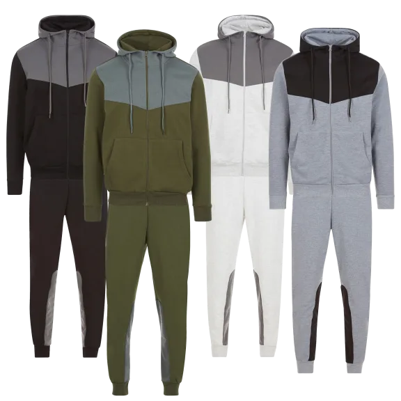 2-Piece: Nextex Apparel Men’s Fleece-Lined Tech Hoodie & Jogger Set