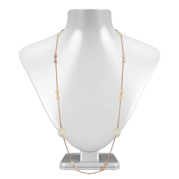 KIRIBATI COLLECTION 18K Gold Filled Pearl & Mother-of-Pearl Necklace
