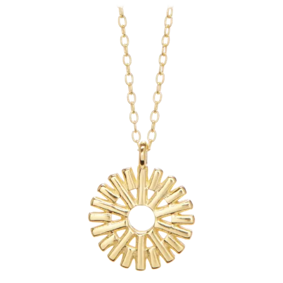 Olivia Soho Sterling Silver Gold Plated Sunflower Necklace