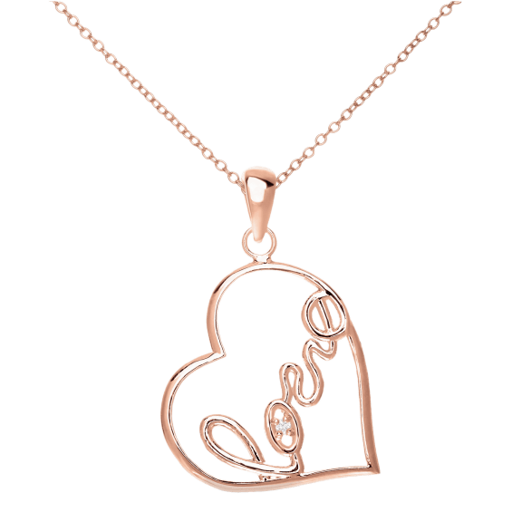 Love Heart Shape Pendant