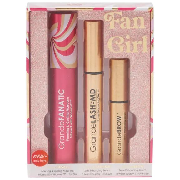 Grande Cosmetics Fan Girl Lash Serum, Brow Serum and Mascara Set