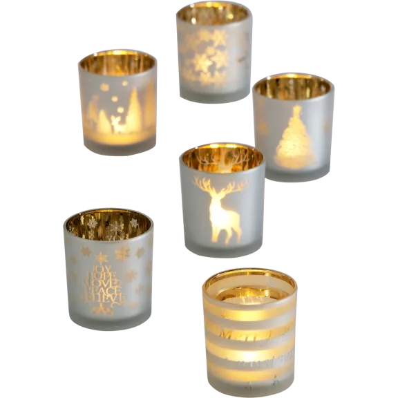 Shiraleah Assorted Holiday Votives (Set of 6)
