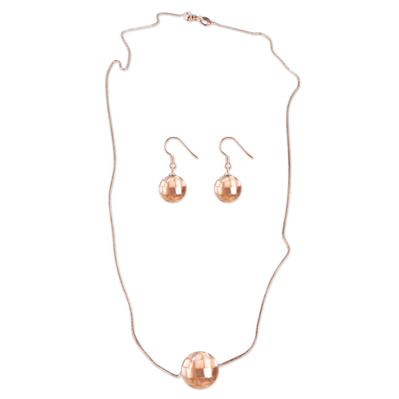 SOUTH SEA COLLECTION 12mm Mother Of Pearl Necklace & Earrings Set