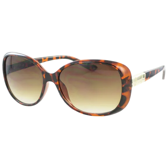 Kay Unger Tortoise Oversized Square Frames With Gradient Brown Lenses