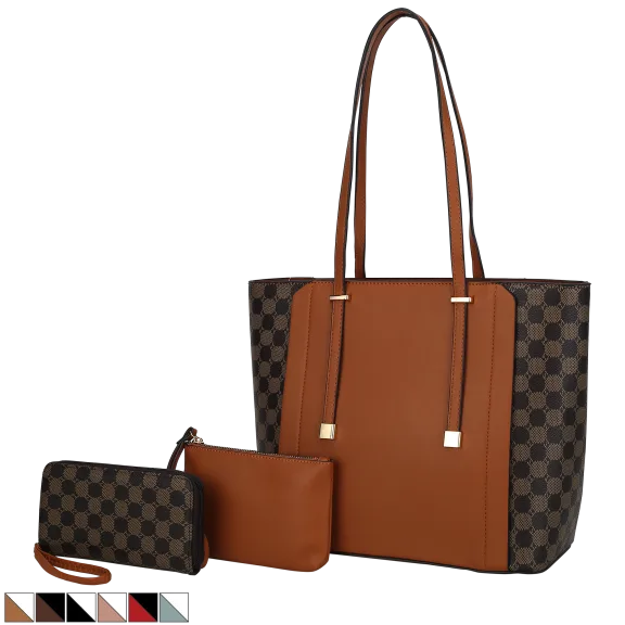 MKF Collection Giana Tote Bag 3-piece Set