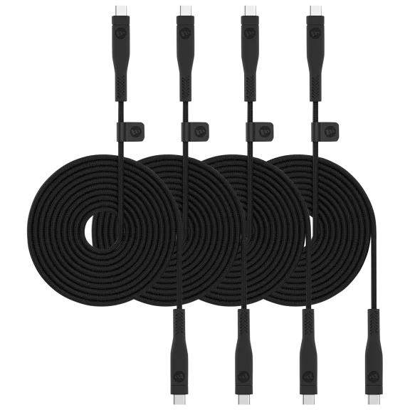 4-Pack: Mophie 2-Meter Pro 2.0 Reinforced Braided Nylon USB-C to USB-C Cable