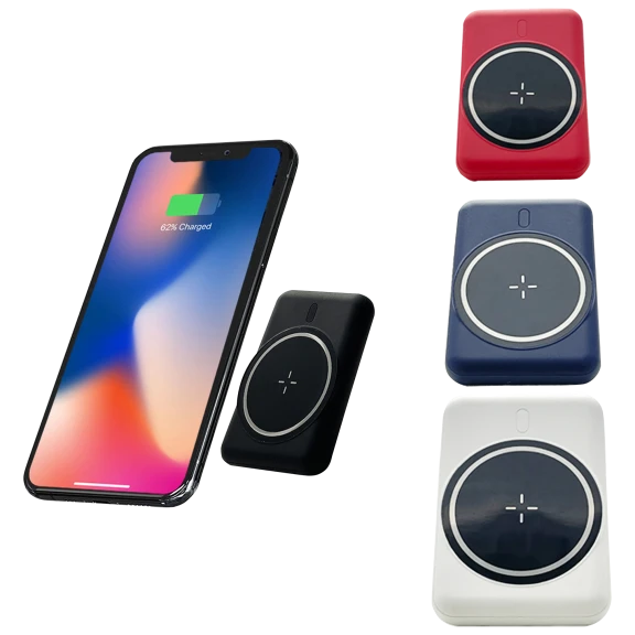 Ztech 5000mAh Power Bank with 5W Wireless Charging and 2A USB-A & C Ports
