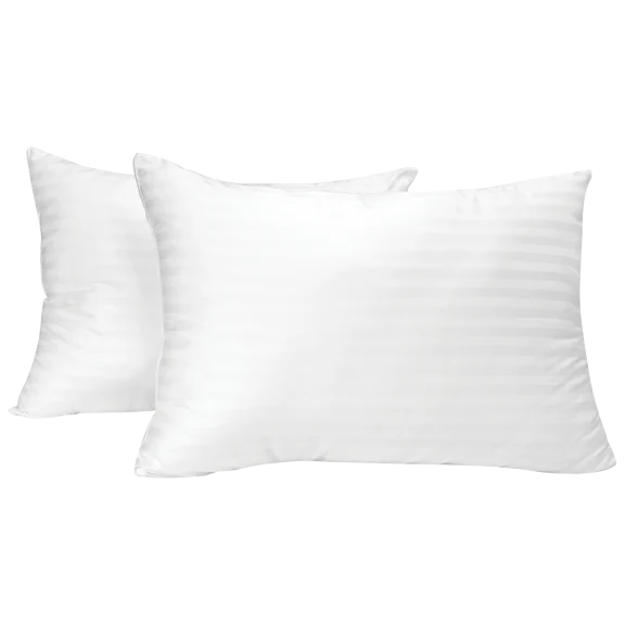 EcoPEDIC Down Alternative Bed Pillow with 300 Thread Count Cotton Cover (2 or 4)