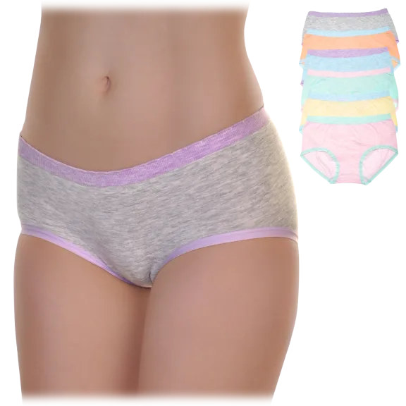 6-Pack: Angelina Seamless Classic Briefs with Contrast Detail