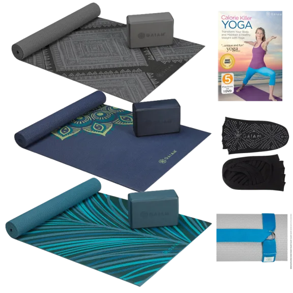 Gaiam Exclusive 5-Piece Yoga Set