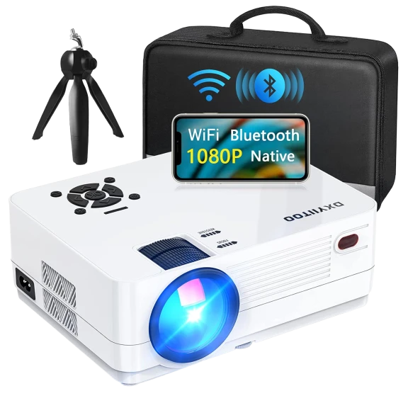 Native 1080P Full HD Projector with WiFi and Bluetooth