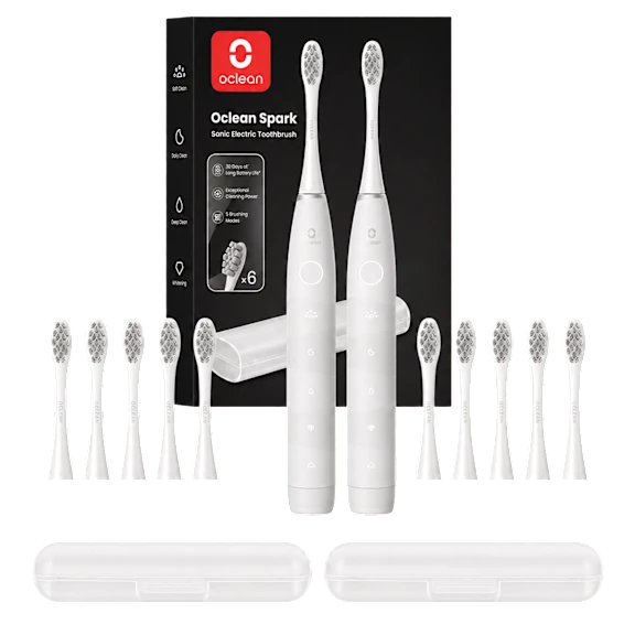 2-Pack: Oclean Spark Sonic Electric Toothbrushes