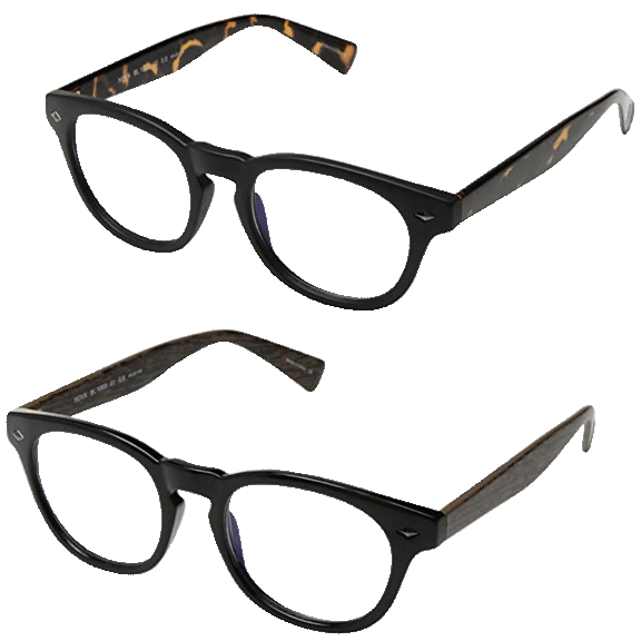 2-Pack: BluVue Unisex Blue Light Blocking Glasses (Nova)