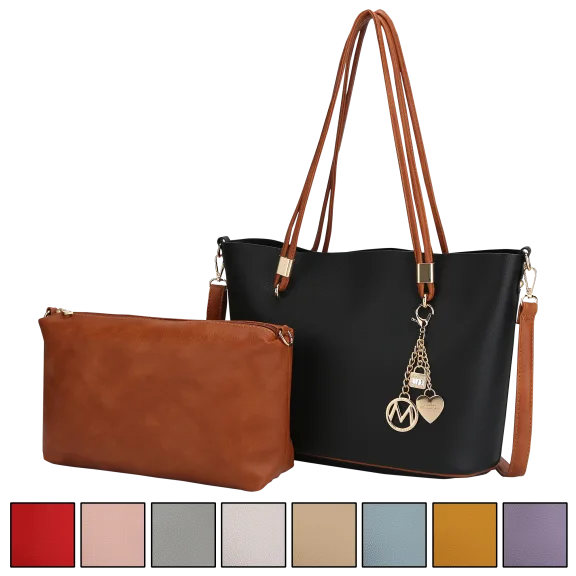 MKF Collection Malay Tote with Cosmetic Pouch by Mia K