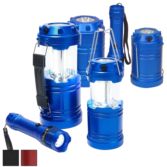 SecureBrite 6-Piece COB LED Lantern and Work Light Bundle