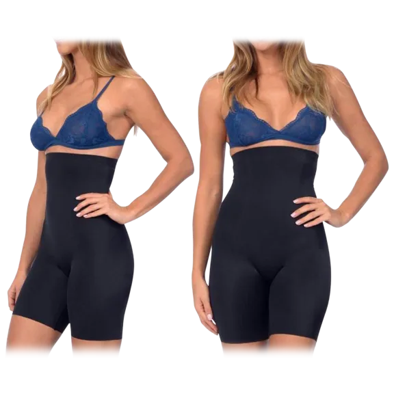 Body Beautiful Extra Hi-Waist Long Leg Shaper with Targeted Front Panel