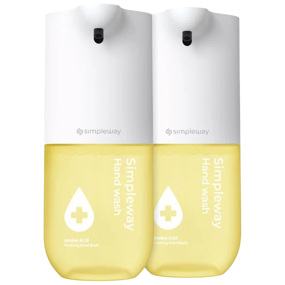 2-Pack: Simpleway Automatic Soap Dispenser with Amino Acid Foaming Wash