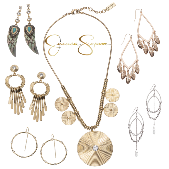 Jessica Simpson Glitz & Gold Jewelry