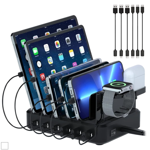 Tycrali 6-Port USB Charging Station