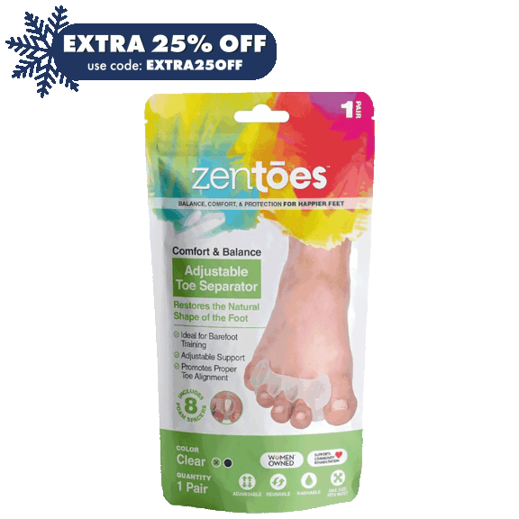 ZenToes Pair of Adjustable Toe Separators