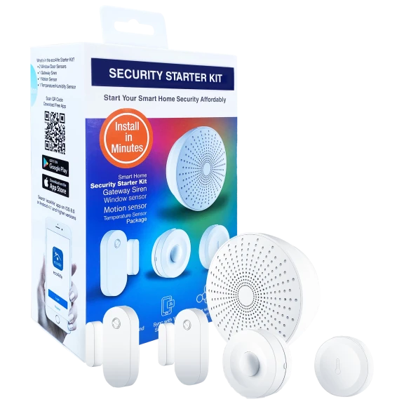 Eco4life Smart Home 5-Piece DIY Wireless Alarm Security System Kit