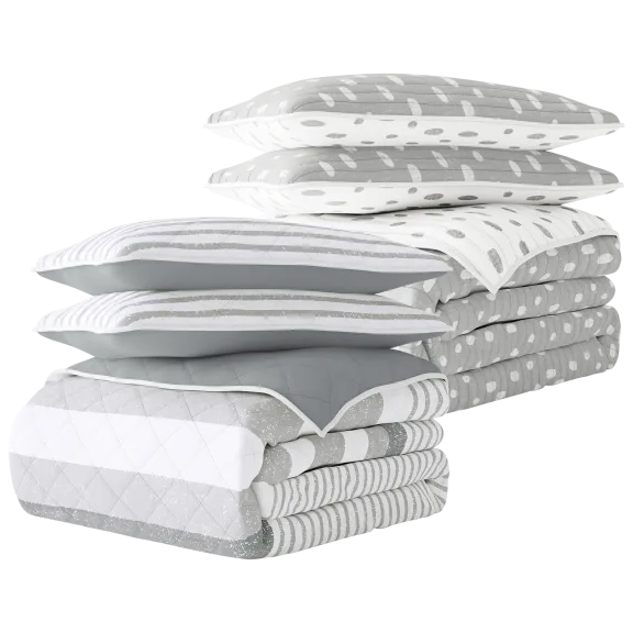 Cloth & Gable Reversible Printed Quilted Coverlet Set