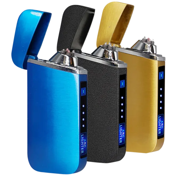 Rechargeable Lighter With Double ARC Plasma And Battery Indicator