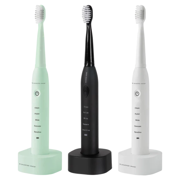 Sharper Image Electric Toothbrush with 4 Brush Heads