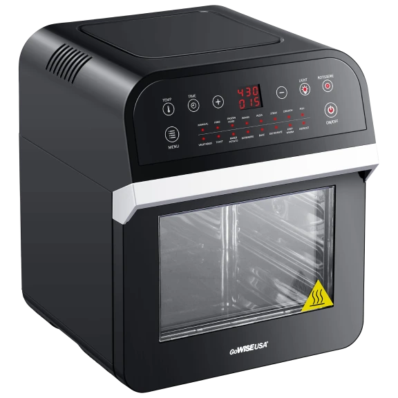GoWISE USA 12.7 Quart Deluxe Air Fryer Oven with 10 Accessories