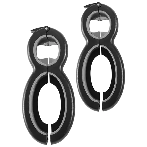 2-Pack: Multifunctional 6-in-1 Can Jar Opener Tools and Adjustable Bottle Opener