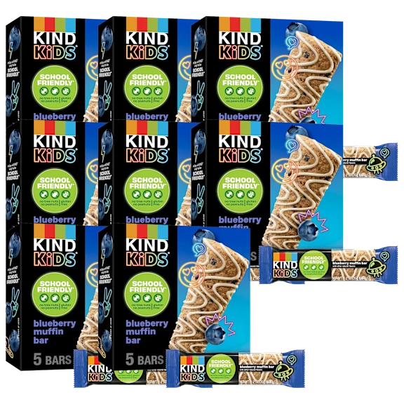 40-Pack: KIND Kids Blueberry Muffin Bar (BB 8/5/26)
