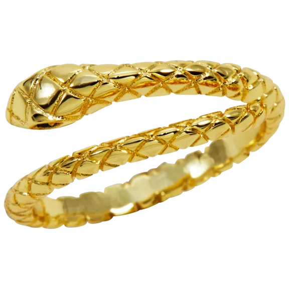 Savvy Cie Snake Wrap Fashion Ring