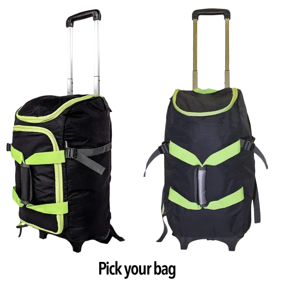 4-in-1 Rolling Luggage/Duffel/Backpack/Dolly