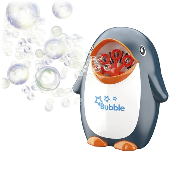 Britenway Penguin Bubble Machine with 8oz Bubble Solution
