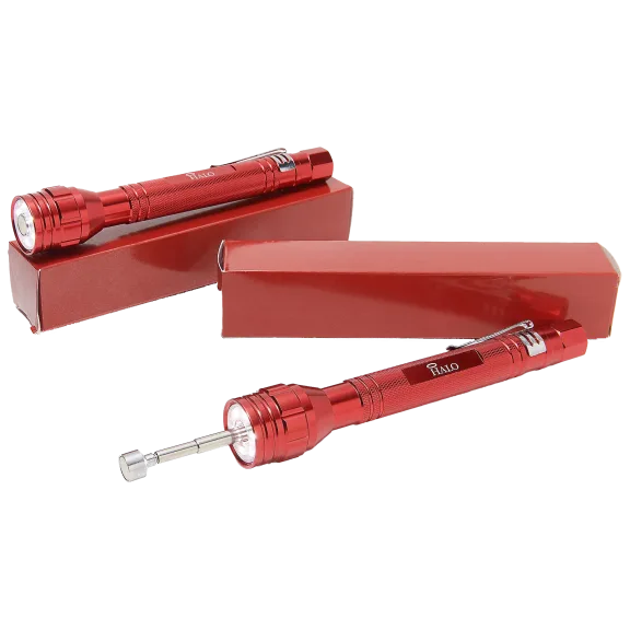 2-Pack: HALO Extendable Magnet Flashlights with Gift Boxes