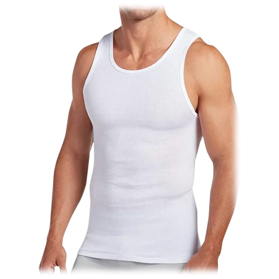 6-Pack: Nextex Men's Ribbed Cotton Tank Tops