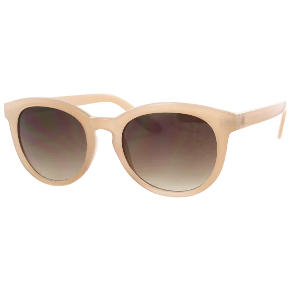 Jones New York Milky Nude Modified Round Frames With Gradient Brown Lenses