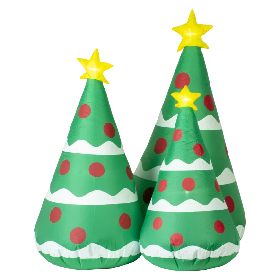 Winter Lane 4' Inflatable Tree Trio