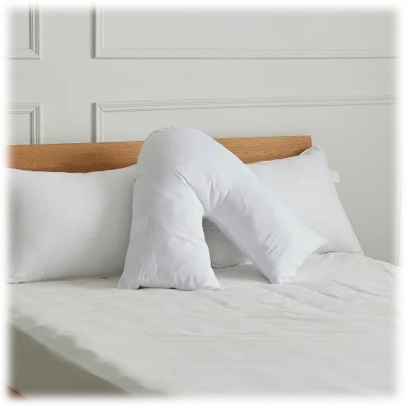 Cheer Collection Hypoallergenic Down Alternative V Pillow