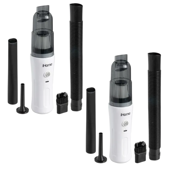2-Pack: iHome HandVac Cordless Vacuum and Accessory Kit