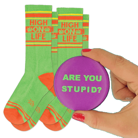 Gumball Poodle Socks & a Magic Button