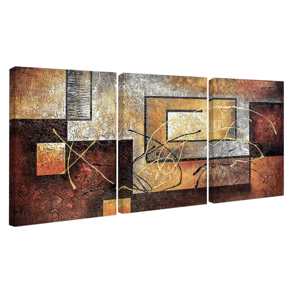 Weico Various Abstract Rusty Squares Oil Painting On Canvas