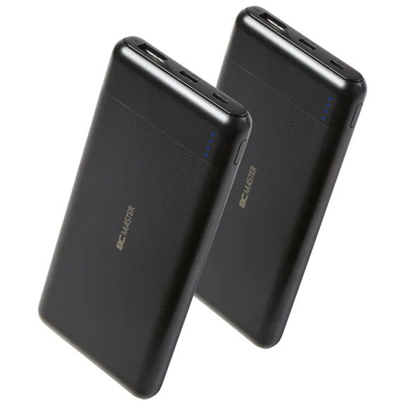 2-Pack: BCMaster 10000mAh Portable Charger with 18W PD & Quick Charge 3.0